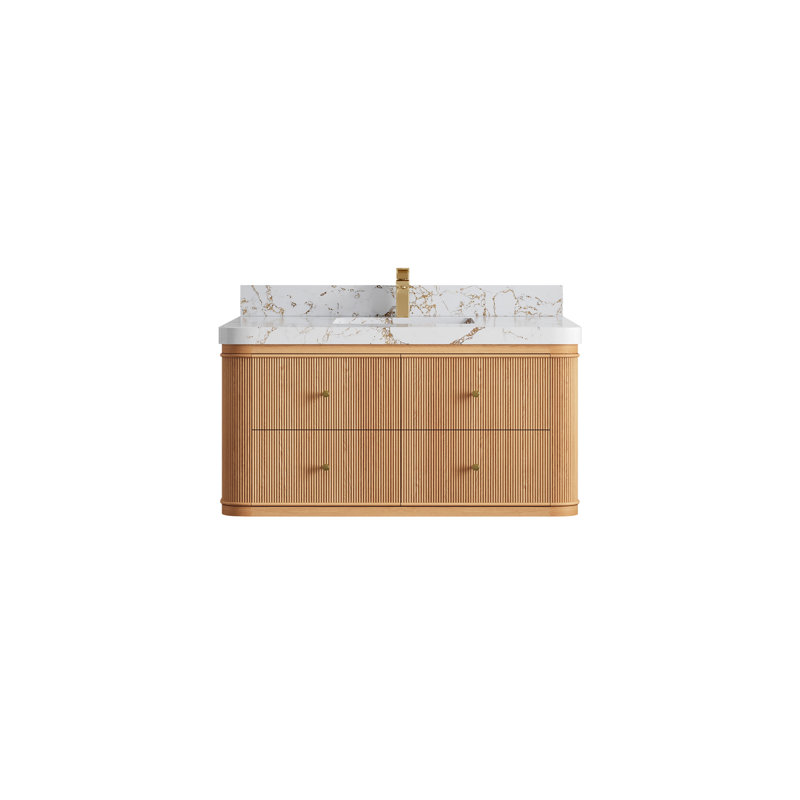 Chêne flottant Hampton X P 22 po De salle de bain Quartz, Doré Viola