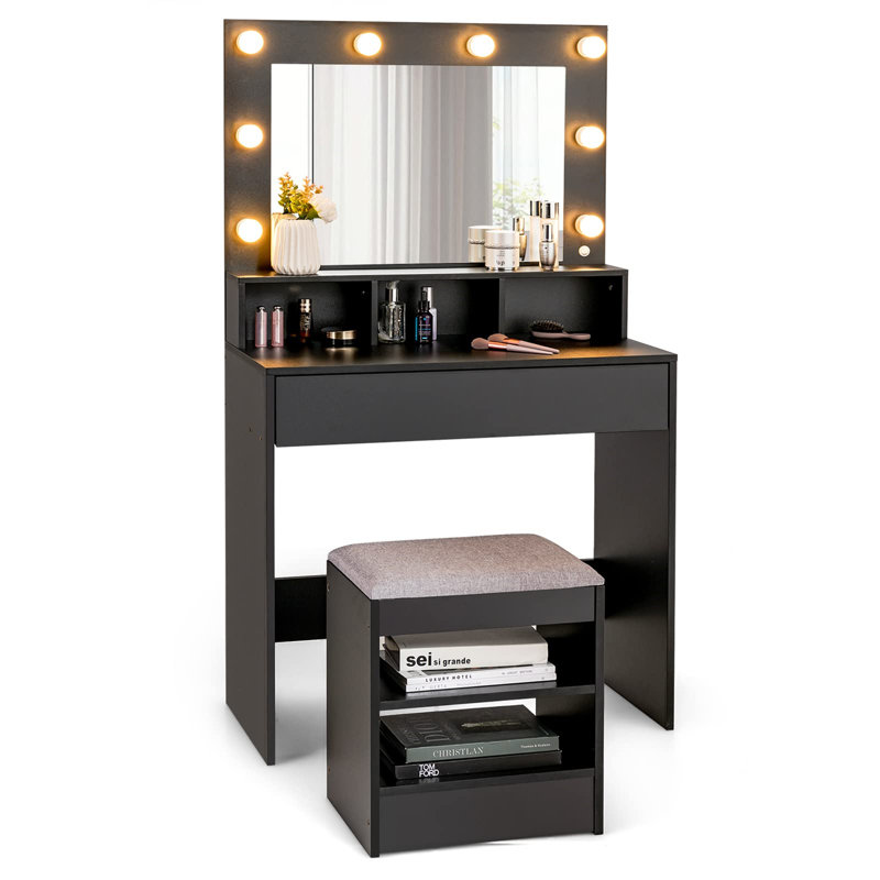 Nenia Dressing Table with Mirror