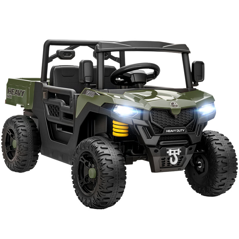 HOMCOM Battery Powered Ride On, Green