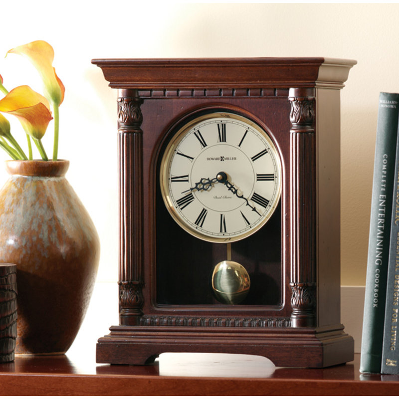 Howard Miller Pace Floor Clock II, Wood Finish With Convex Glass Crystal Triple-Chime Movement, Roman Numeral Volume Control Steampunk Timepiece For