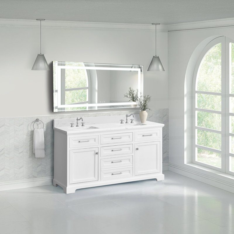 Meuble-lavabo double 60 po