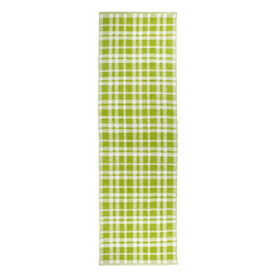 Tapis intérieur / extérieur tissé à la main Tattersall Sprout