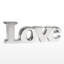 Sculpture bloc de lettres en céramique Arali LOVE (argent)-182930360