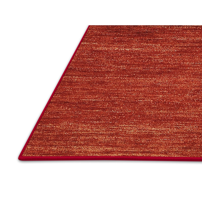 Tapis de zone rouge contemporaine, Rectangle 5 pi x 7 pi