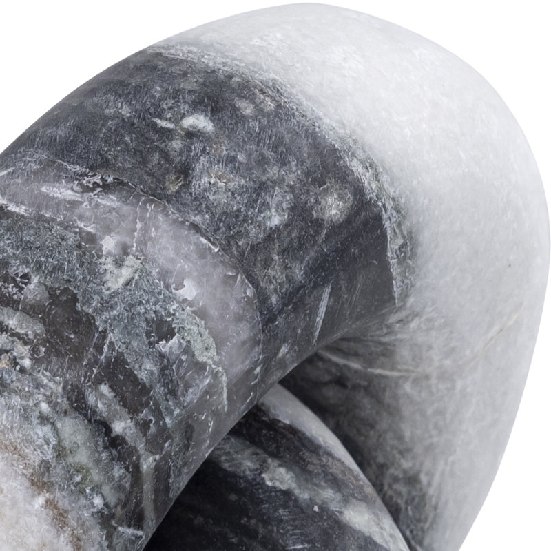 Knot Marble Decorative Object, Panda