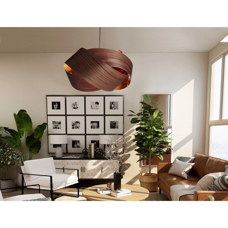 Chandelier, 18" H x 32" W x 32" D, 4