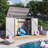 6 Ft. W X 3 Ft. D Galvanized Steel Horizontal Garage Shed