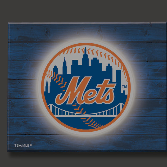 Décoration murale éclairée MLB, Mets de New York