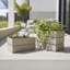 Jardinière rectangulaire pour terrasse Rectanglar - Gris / brun-2009703177-2009703178
