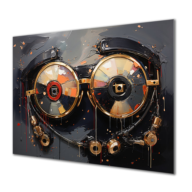 Futuriste élégance lunettes de soleil II - art mural en métal MT132445, H 12 po x l 20 po x P 1 po
