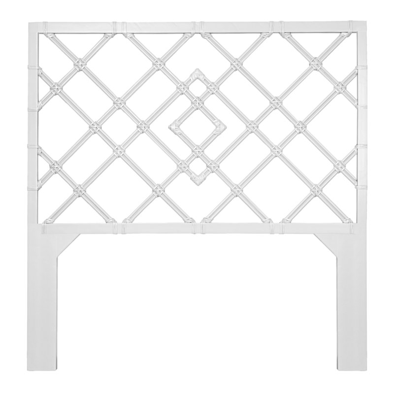 Darien Open-Frame Headboard, White, Queen