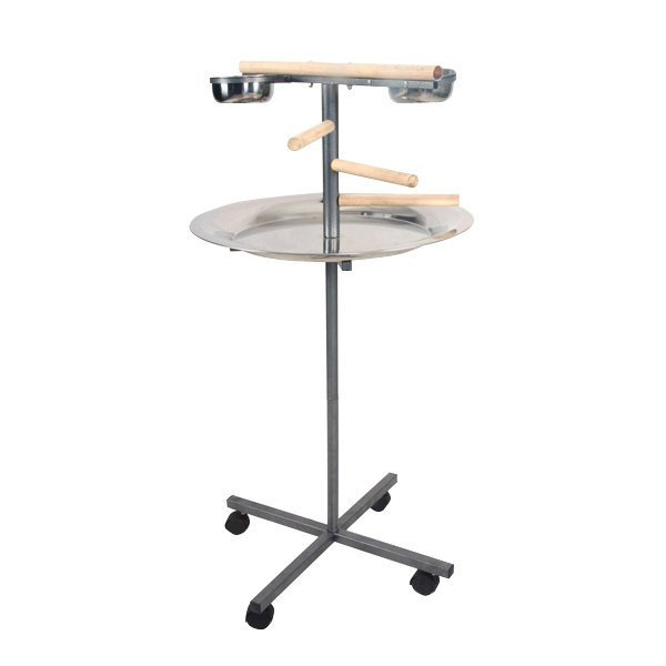 Support de jeu rond Celena avec marches en bois, Noir