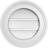 Round Surface Mount Signature Urethane Functional Gable Vent, Primed-101818608