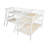 L-Shaped Bunk Bed With Ladder,Twin Size-Gray