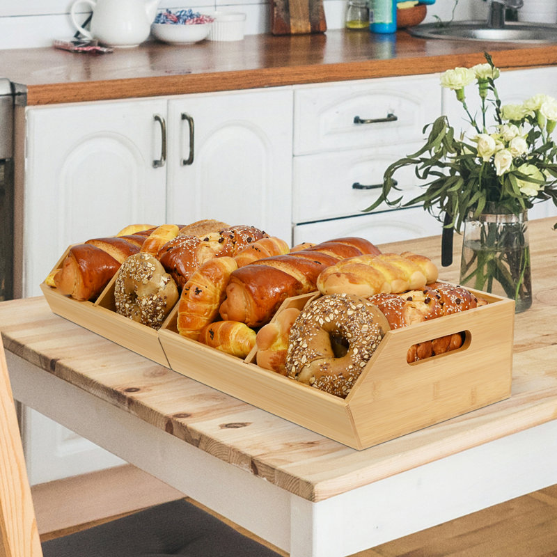 Ebern Designs Bamboo Decorative Bin