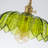  Elegant 10" Single-Light Scalloped Petal Glass Pendant-1001525540