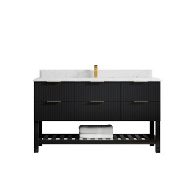 Ensemble de meuble-lavabo simple l 60 po Charlynn