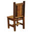 Fireside Lodge Barnwood Artisan Dining Side Chair - Antique Oak Seat
