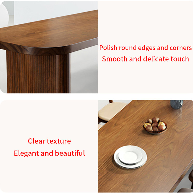 Table de salle à manger Trelan, H 29,5 po x L 86,6 po x l 31,4 po