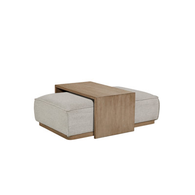 Gray With Oak Veneer Tray And Table Usefulness, Fabric, Base, 47 In Depth, 28.5 Width, 14 Height, 83 Lb Functionality,
