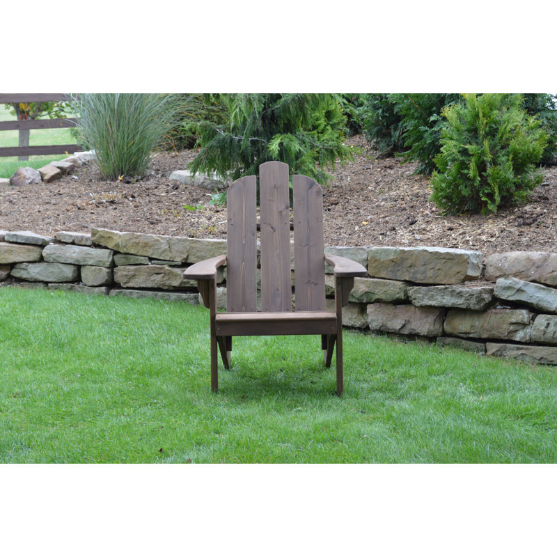 Handley Outdoor Adirondack Chair, Walnut Stain