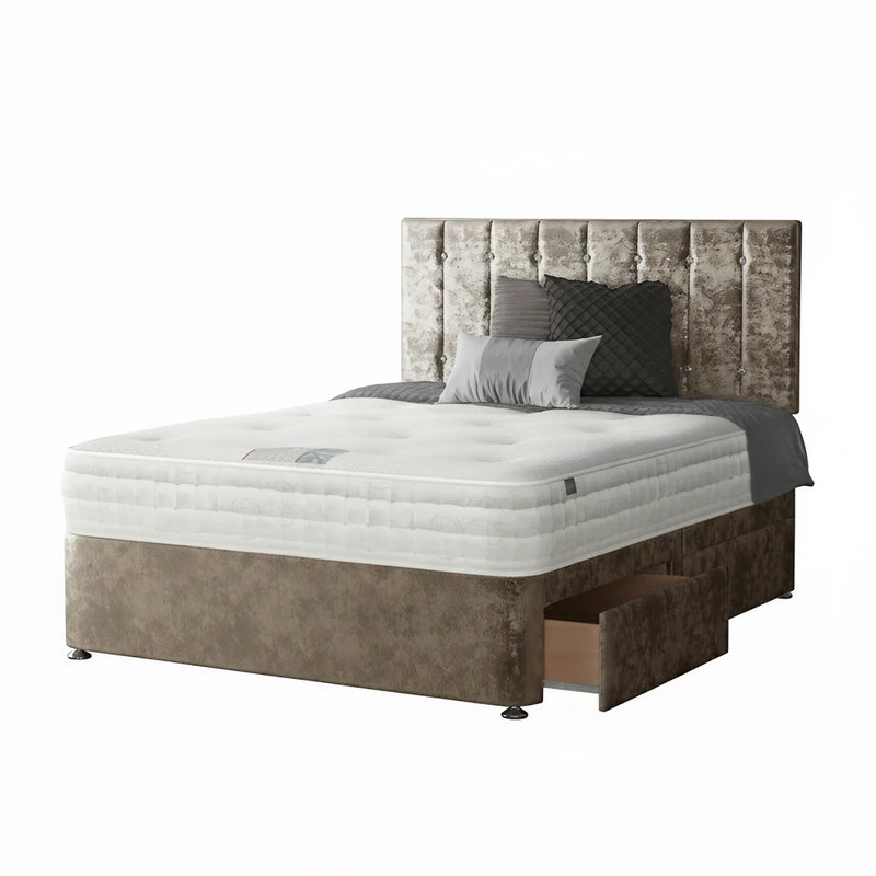 Fain Divan Bed Base, Truffle, 4 Drawers, Super King (6')
