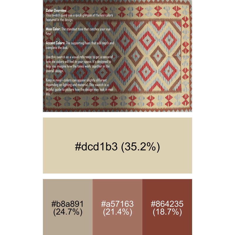Tapis de zone rouge/bleu/beige contemporaine, Rectangle 7 pi 0 po x 9 pi 0 po