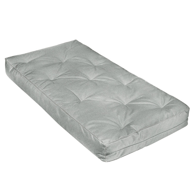 Matelas de futon en mousse à mémoire de forme Agustine, 8", Lit simple, Gris
