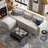 Taufner Upholstered L-Shaped Sectional Reversible-674063438