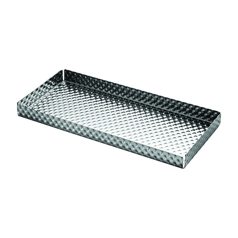 Fashion Stainless Steel Tray, 0.79" H x 10.24" L x 4.72" W