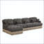 Canapé modulaire en chenille à imprimé léopard-125743052-125743059