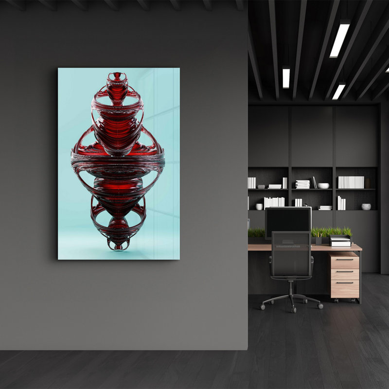 Elegant Tempered Glass Wall Art Painting, 13.8 x 21.7 inches | 100% Tempered Glass, Thickness: 0.16 inches | UV Printed for Vibrant Colors | Perfect for Home Decor, Living Room, & Office Spaces