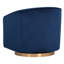 Fauteuil pivotant en velours Saiya-887967102