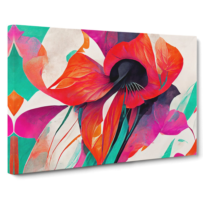 Floral Abstract Vol.1 - Wrapped Canvas, 35cm H x 50cm W x 3cm D