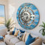Horloge murale 36 "surdimensionnée pour le salon-123169112