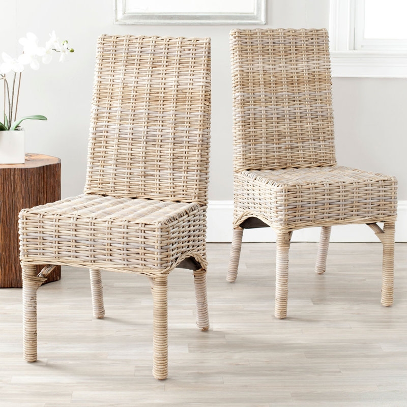 Chaise d'appoint en bois brun Dallon
