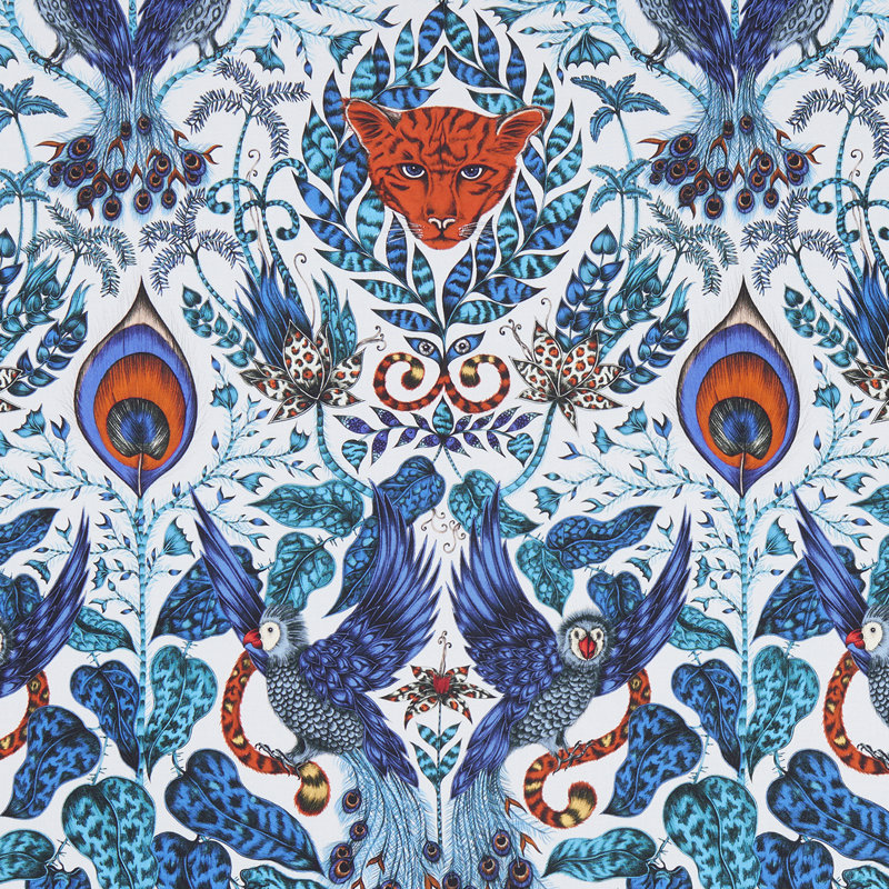 Animalia Amazon Fabric, Blue