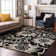 Premium Machine Washable Cerrito AMF551 Black Rug