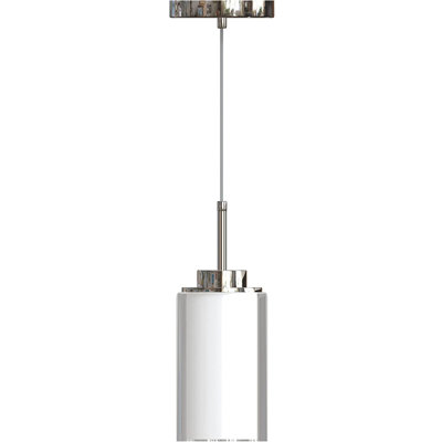 1 - Light Nickel Single Pendant
