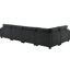 Chenille 6 places en forme de U, avec rangement amovible pour accoudoirs, porte-gobelets et ports pour le confort, canapé de 128 po x 67 po, décoration cachée-133044641