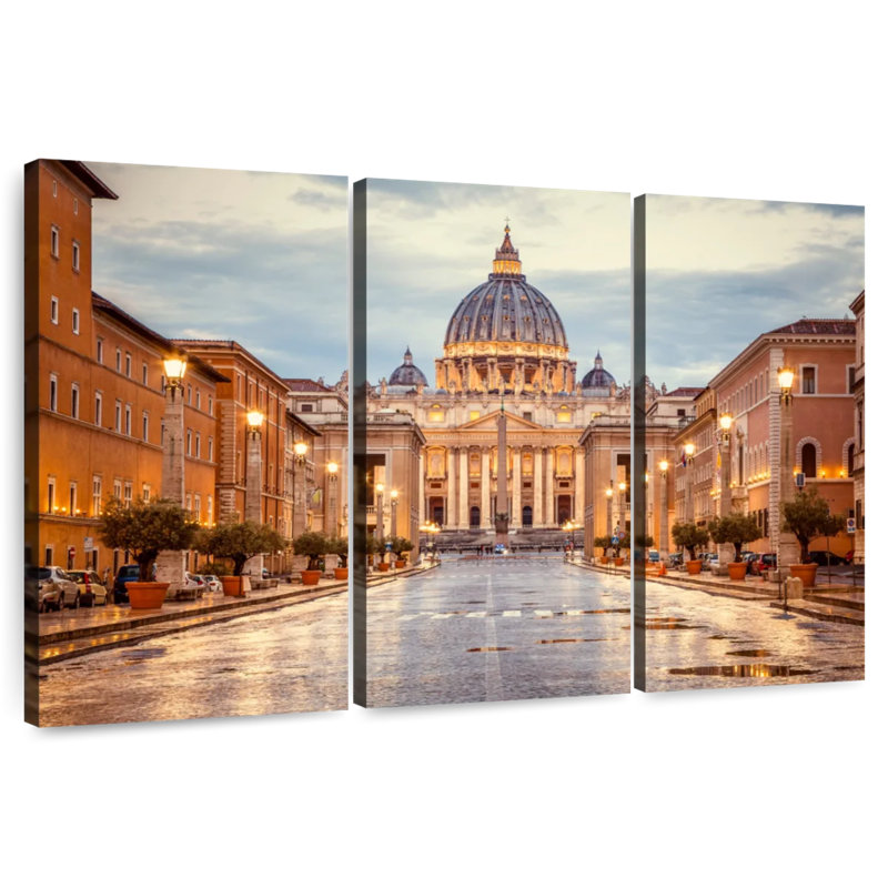Adella Saint Peter's Basilica, 48" H x 74" W
