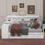 Lit de jour en bois pleine grandeur avec tiroirs, USB et bureau-99151624