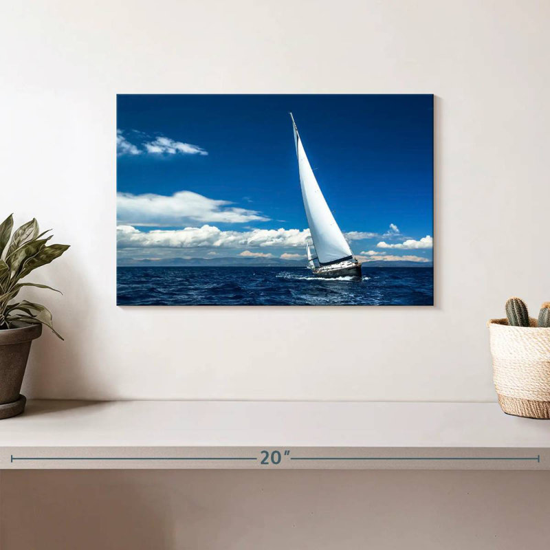 Mehar Mediterranean Waters Sailboat, 8" H x 12" W