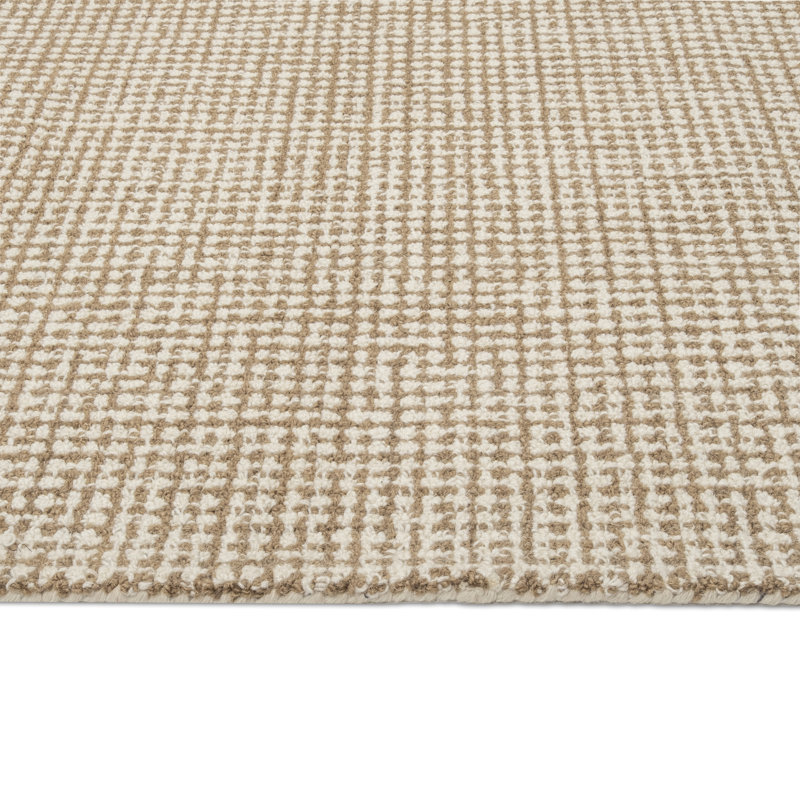 Tapis brun en laine touffeté à la main Askino, Brun, Rectangle 5 pi 6 po x 8 pi 6 po