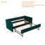 Usb Charging Velvet Daybed Modern Design For Bedroom And Guest Room