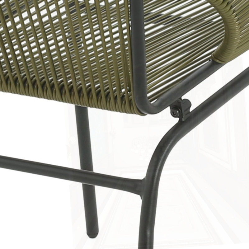 Outdoor Wicker Chair, Green