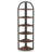 Tall 6-Tier Rustic Corner Shelf, Space-Saving Bookshelf For Small Rooms, Plant Stand And Display Rack