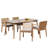 Acacia Wood Outdoor Dining Set-1395000525