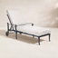 Wiltshire 28.25'' Outdoor Aluminum Chaise Lounge