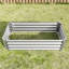 Lit de jardin rectangulaire surélevé en argent de 421 pi pour les herbes, les fleurs et les légumes - Assemblage facile et durable-406846944-406846956